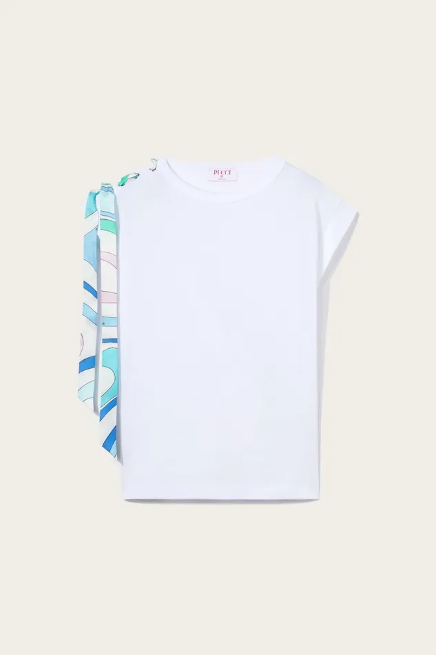 TShirts And Sweatshirts Women PUCCI MarmoPrint Cotton Tshirt