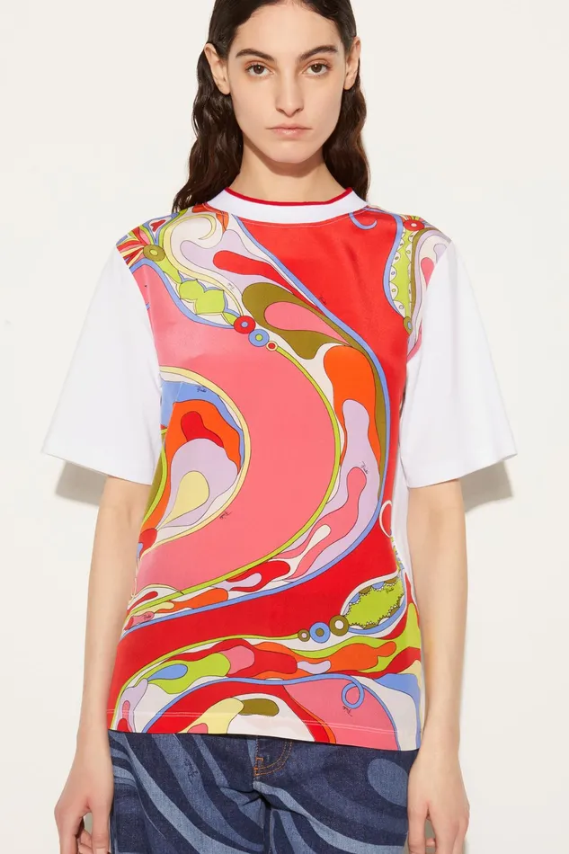 TShirts And Sweatshirts Women PUCCI OrchideePrint TShirt