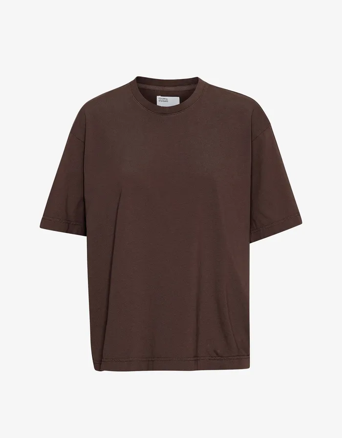 TShirts Colorfulstandard Men Oversized Organic TShirt 8211 Coffee Brown