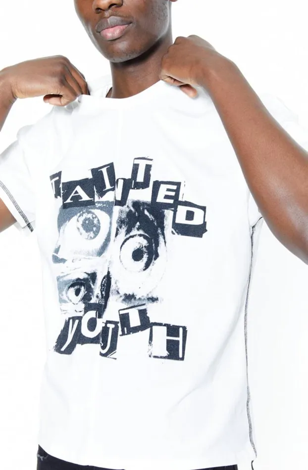 TShirts Men Jaded London White Tainted Youth Tshirt