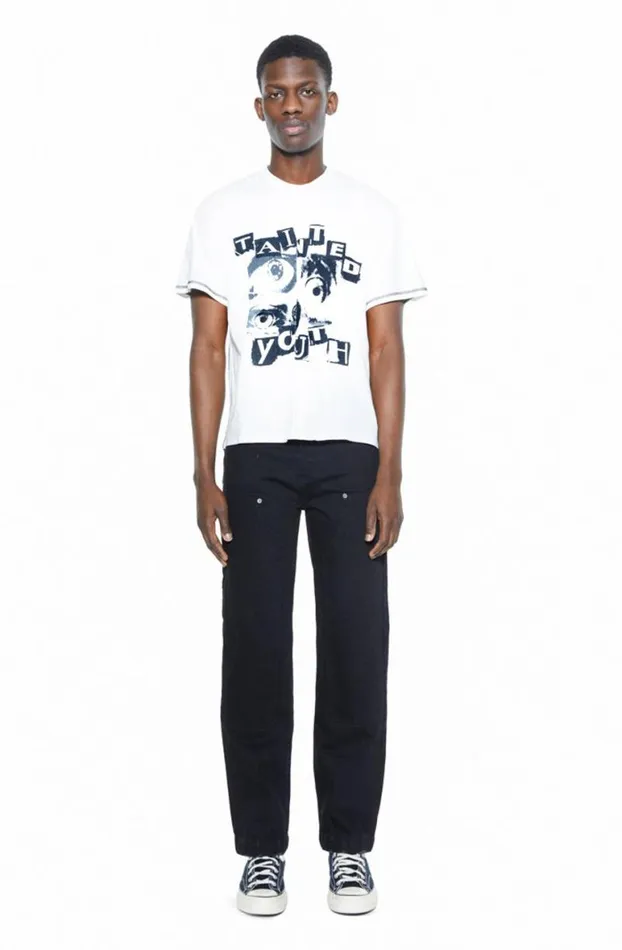 TShirts Men Jaded London White Tainted Youth Tshirt