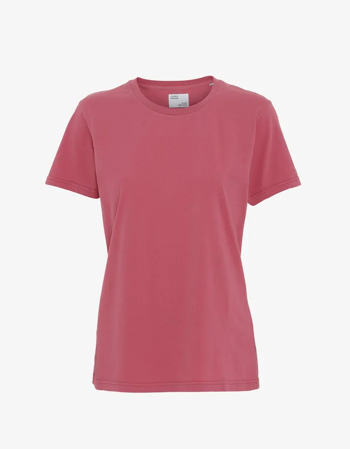 TShirts Women Women Light Organic Tee 8211 Raspberry Pink Colorfulstandard