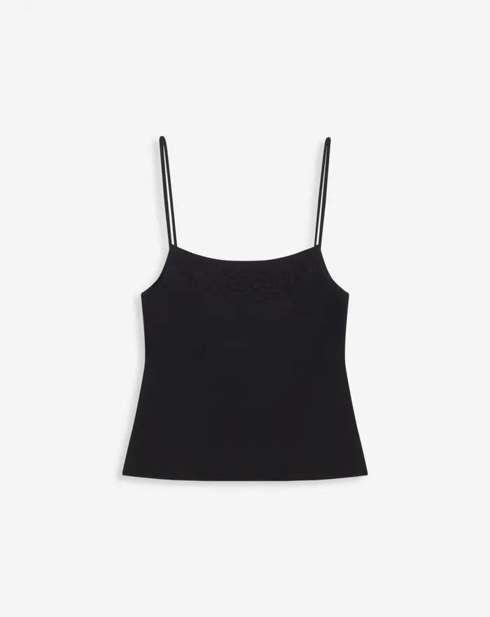 Tank Top With Lace Detail Black Women Lanvin Tops