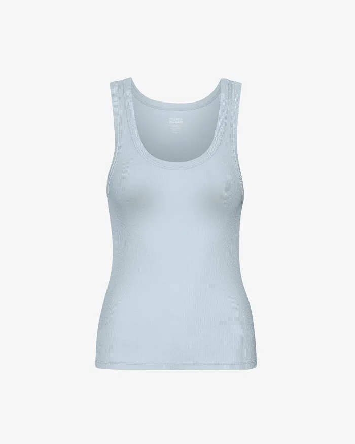 Tank Tops Women Organic Rib Tank Top 8211 Powder Blue Colorfulstandard Women