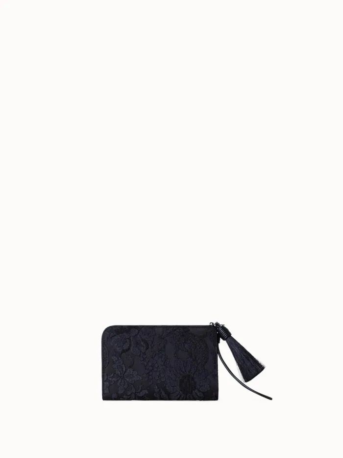 Tassel Pouch In Lace Black Women Akris Mini Bags