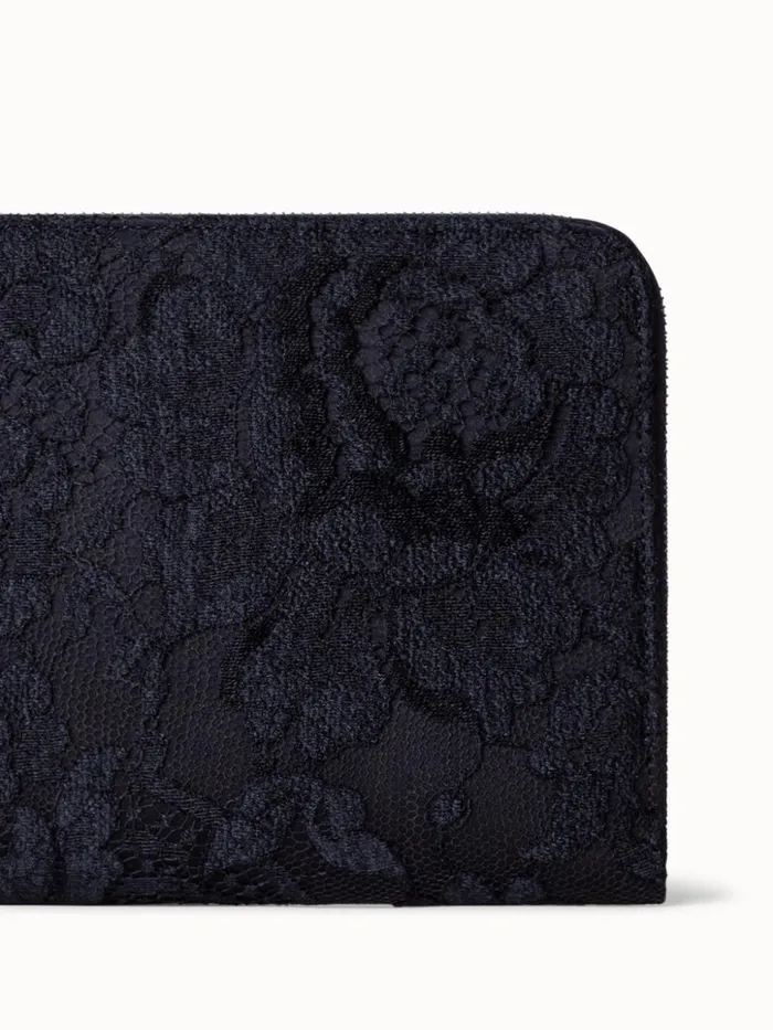 Tassel Pouch In Lace Black Women Akris Mini Bags