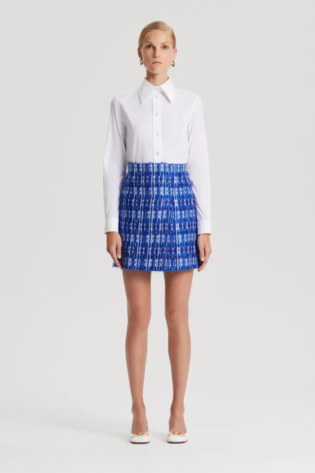 TINSEL WRAP SKIRT COBALT Women Skirts Scanlan Theodore