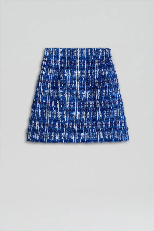 TINSEL WRAP SKIRT COBALT Women Skirts Scanlan Theodore TINSEL WRAP SKIRT COBALT Women Skirts Scanlan Theodore