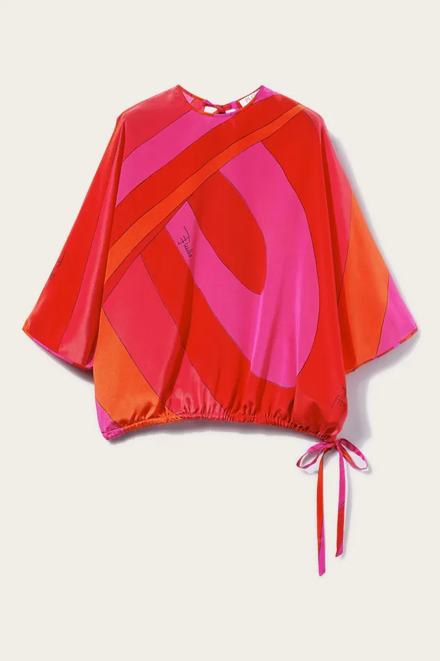 Tops And Shirts Women PUCCI IridePrint Silk Top