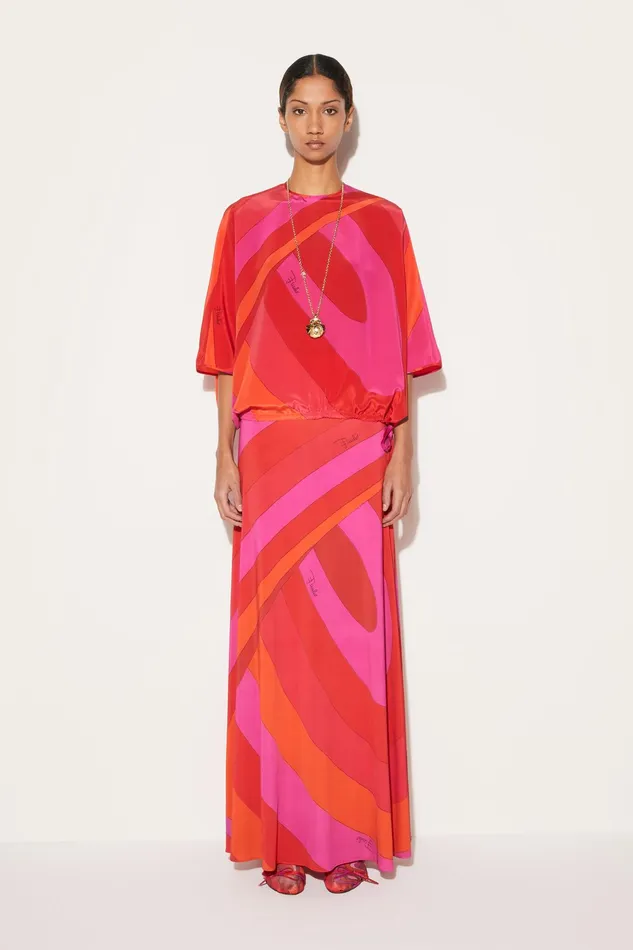 Tops And Shirts Women PUCCI IridePrint Silk Top