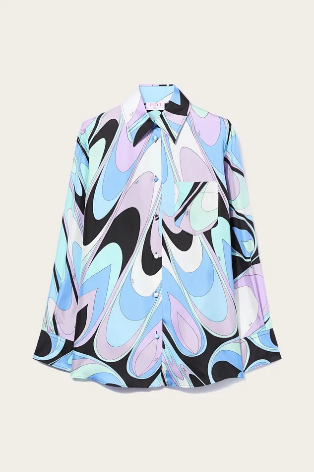 Tops And Shirts Women PUCCI OndePrint Silk Shirt