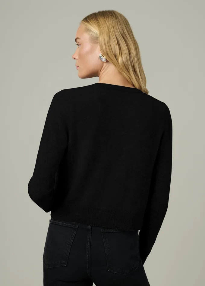Tops Joe8217s Jeans Women THE DANI CASHMERE CARDIGAN Black