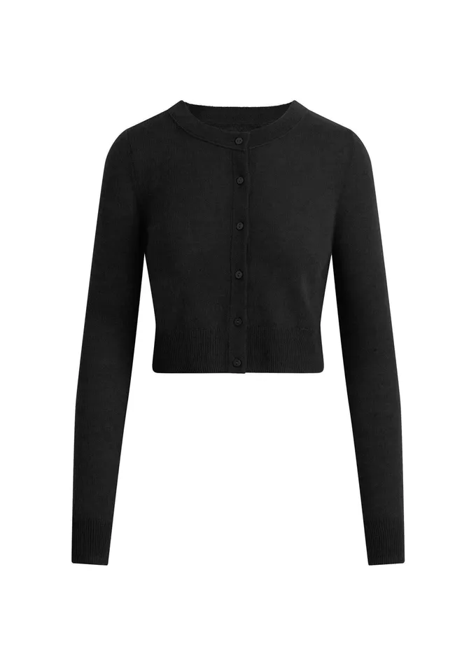 Tops Joe8217s Jeans Women THE DANI CASHMERE CARDIGAN Black