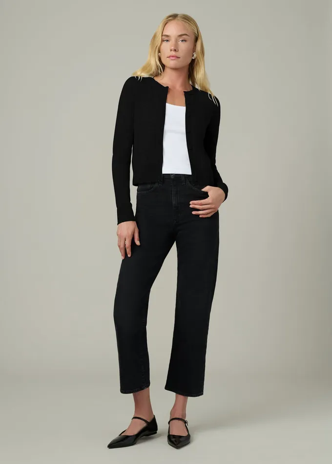 Tops Joe8217s Jeans Women THE DANI CASHMERE CARDIGAN Black