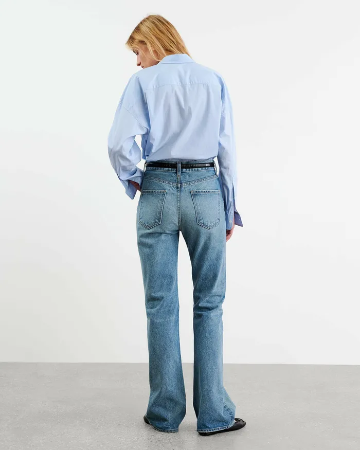 Tops Nili Lotan Women MATTIA SHIRT Sky Blue