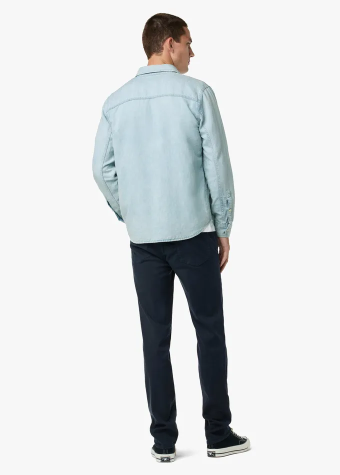 Tops Tees Joe8217s Jeans Men LOU INDIGO LINEN SHIRT Spring Sky Tops Tees Joe8217s Jeans Men LOU INDIGO LINEN SHIRT Spring Sky
