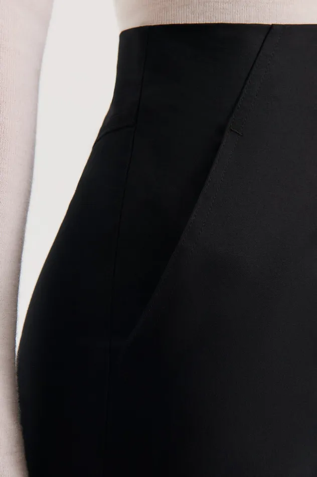 Trousers Scanlan Theodore Women SATEEN CROPPED WIDE LEG TROUSER BLACK Trousers Scanlan Theodore Women SATEEN CROPPED WIDE LEG TROUSER BLACK
