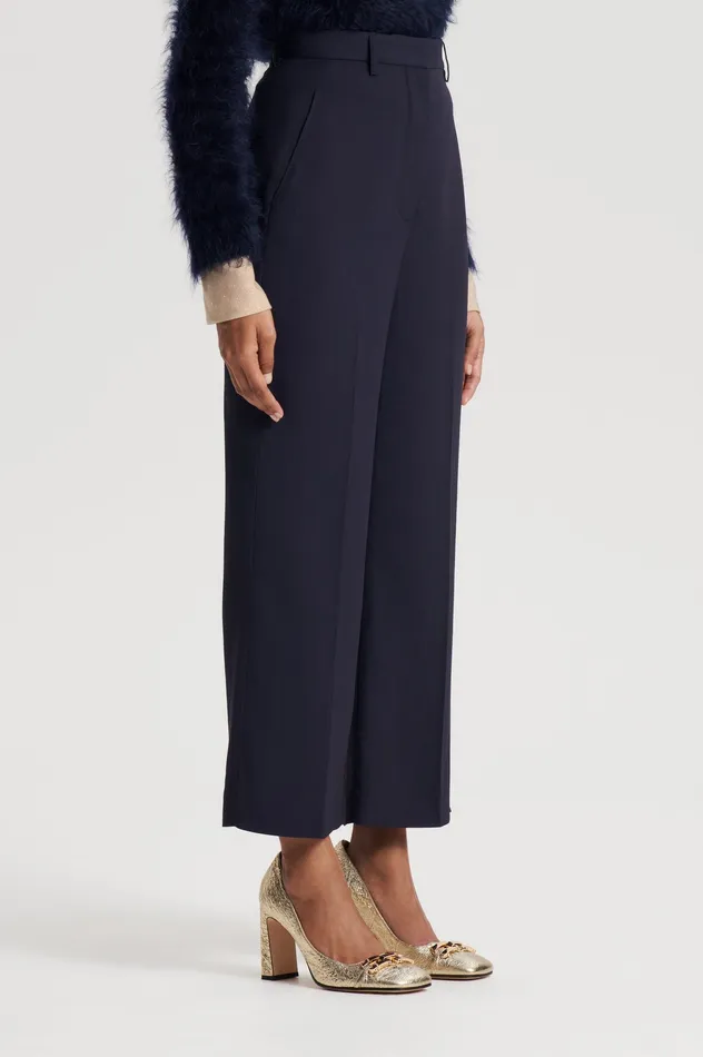 Trousers TAILORED CROP TROUSER NAVY 8211 Scanlan Theodore Women Trousers TAILORED CROP TROUSER NAVY 8211 Scanlan Theodore Women