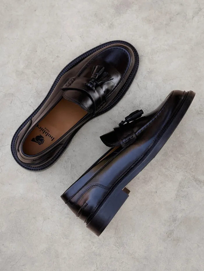 Vadim Tuxedo Black Men Bobbies Loafers