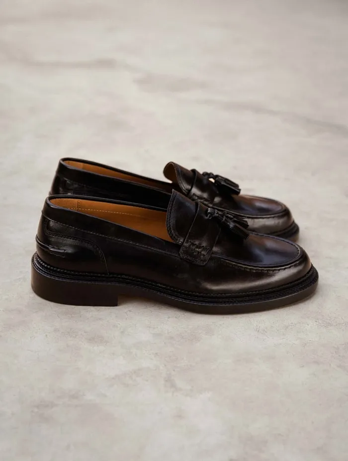Vadim Tuxedo Black Men Bobbies Loafers