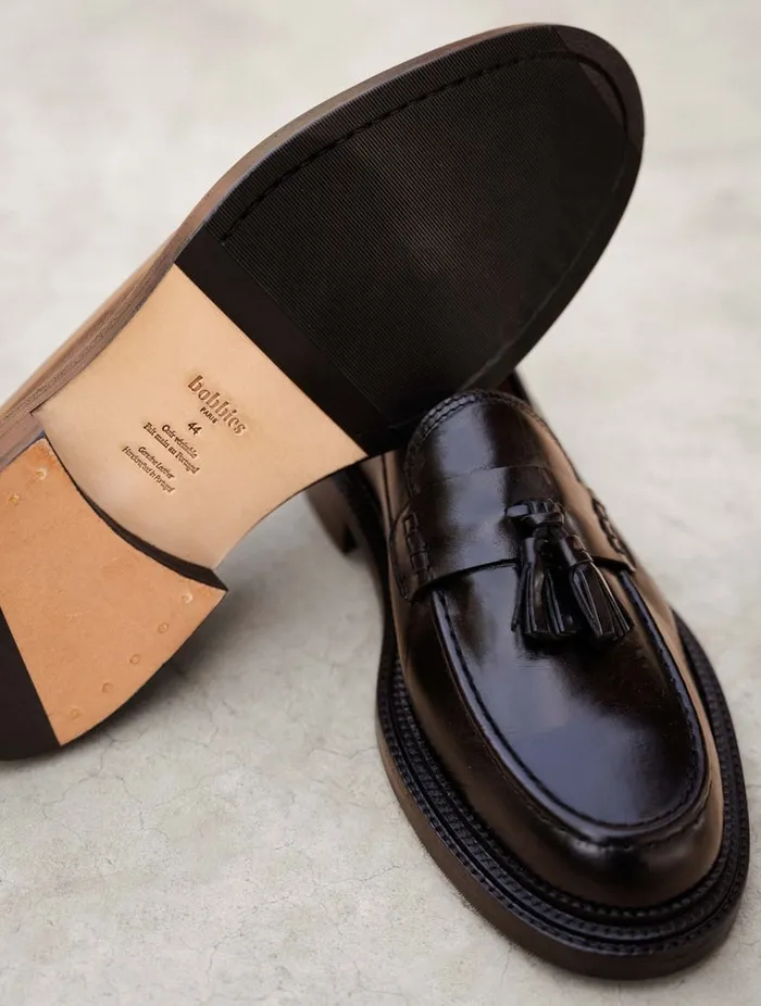 Vadim Tuxedo Black Men Bobbies Loafers