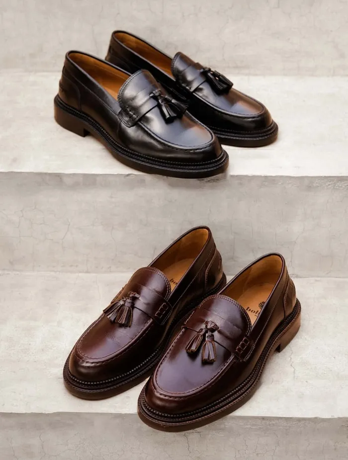Vadim Tuxedo Black Men Bobbies Loafers