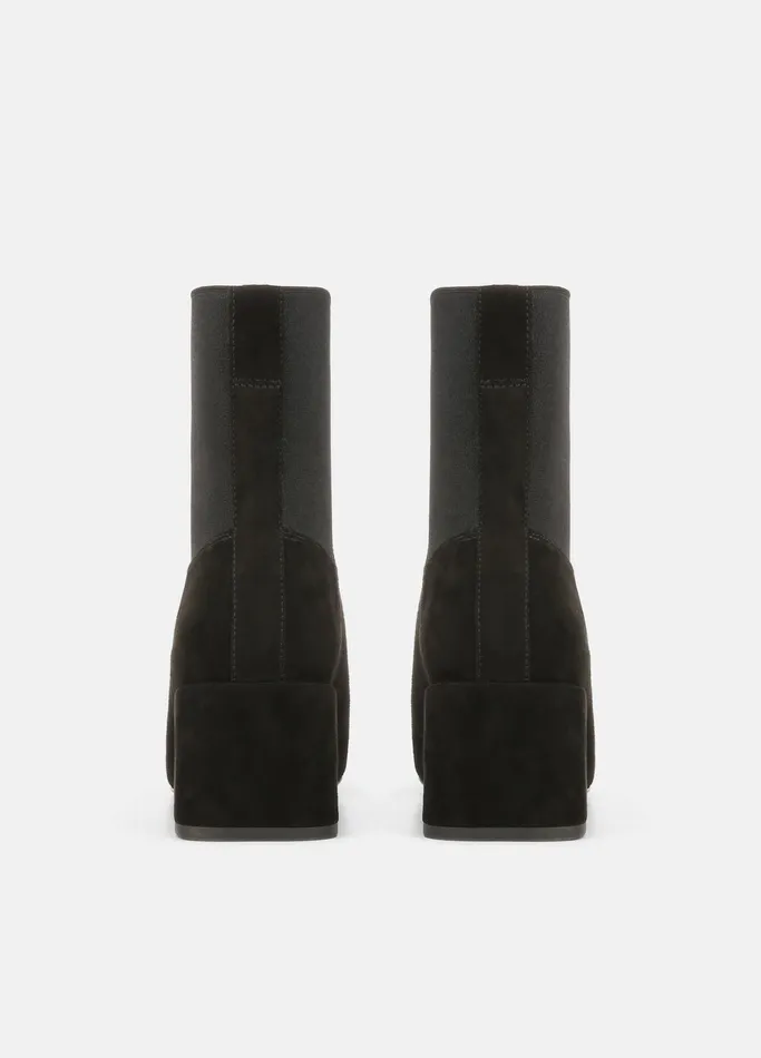 Vince Boots Women Kimmy Suede Boot Black
