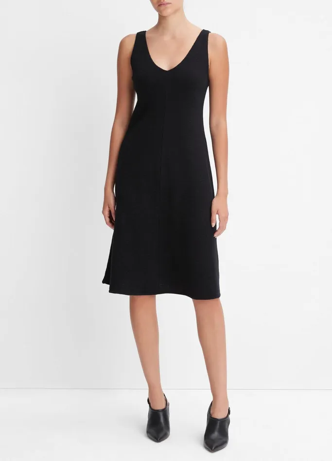 Vince Dresses Women VNeck Slip Dress Black