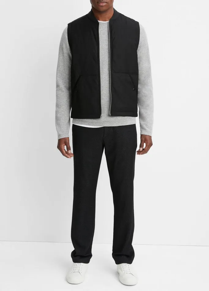 Vince Jackets and Outerwear Men Quilted Vest Black
