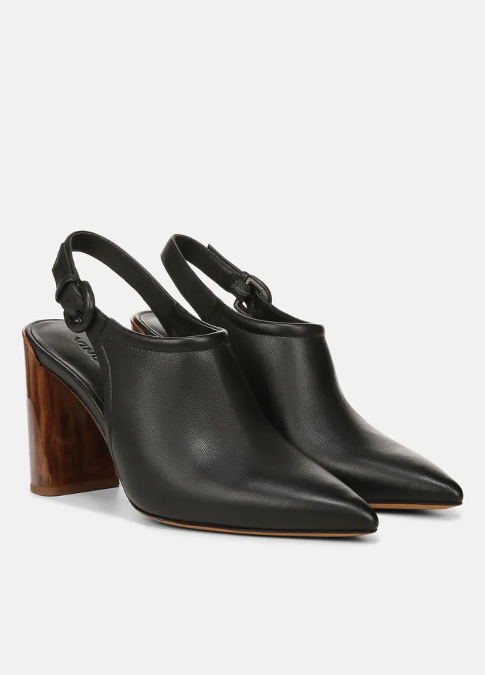 Vince Loafers and Mules Women Pyra Leather Slingback Mule Black