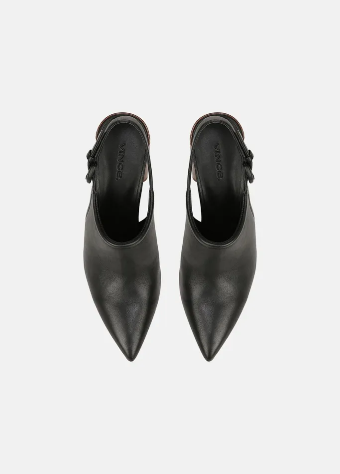 Vince Loafers and Mules Women Pyra Leather Slingback Mule Black