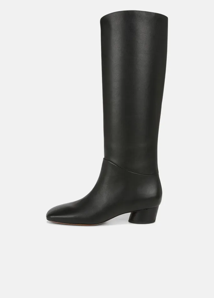 Vince Loafers and Mules Women Ramona Leather WideCalf Knee Boot Black