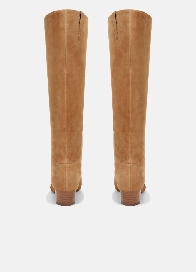 Vince Loafers and Mules Women Ramona Suede Knee Boot Tan