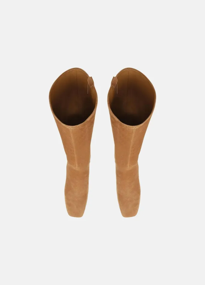 Vince Loafers and Mules Women Ramona Suede Knee Boot Tan