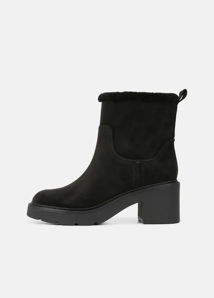 Vince Loafers and Mules Women Redding Suede Lug Boot Black
