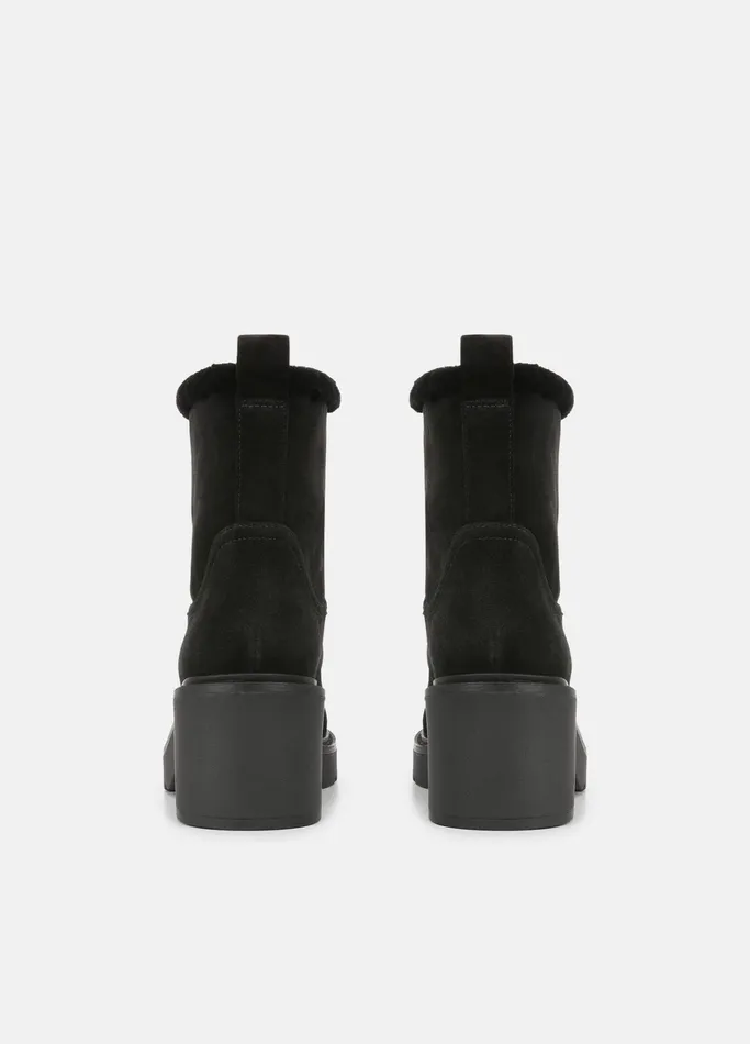 Vince Loafers and Mules Women Redding Suede Lug Boot Black
