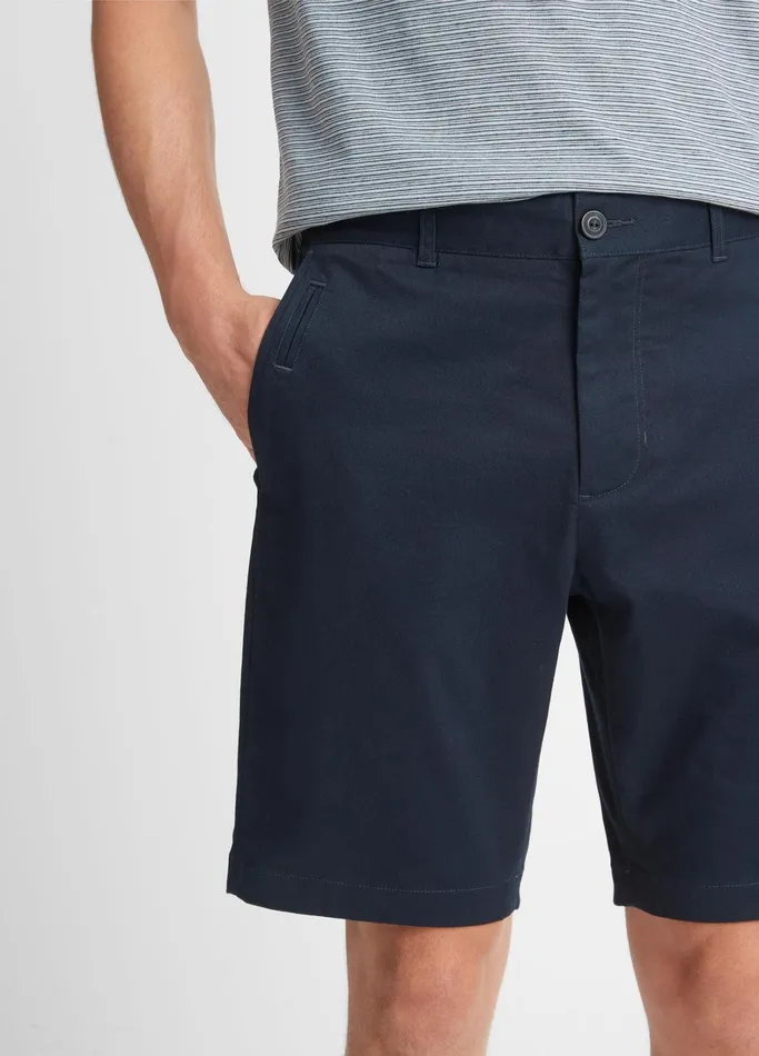 Vince Pants and Shorts Men Brushed Twill Griffith Chino Short Coastal Blue