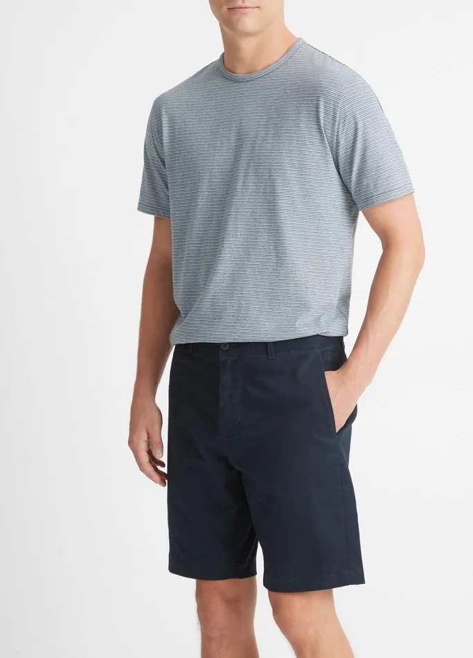 Vince Pants and Shorts Men Brushed Twill Griffith Chino Short Coastal Blue