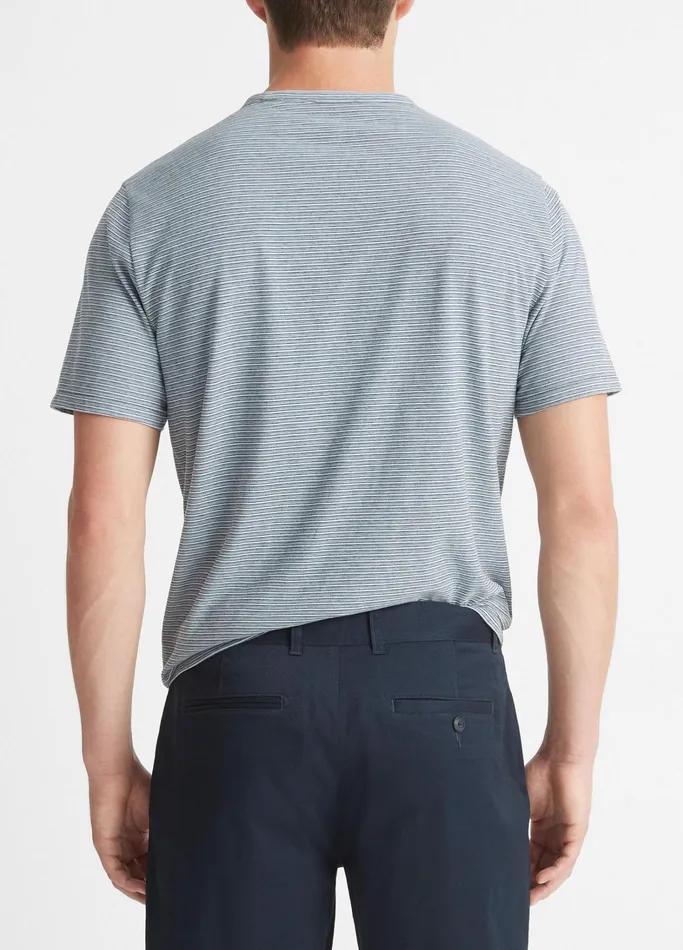Vince Pants and Shorts Men Brushed Twill Griffith Chino Short Coastal Blue