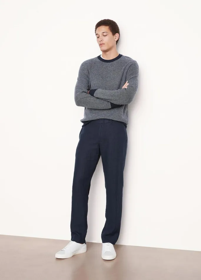 Vince Pants and Shorts Men Relaxed Hemp Griffith Pant Coastal Blue