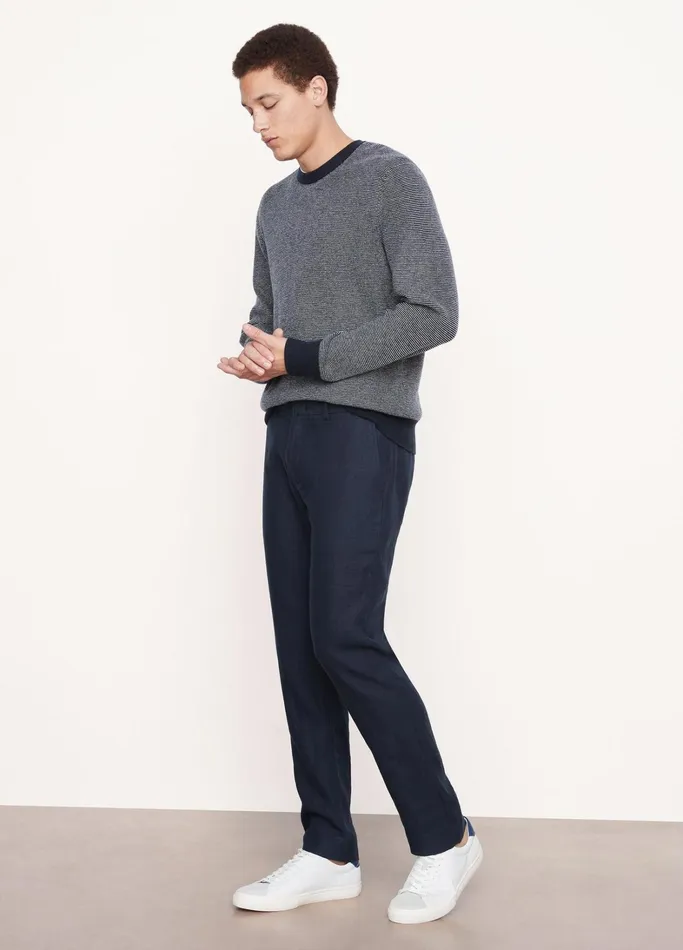 Vince Pants and Shorts Men Relaxed Hemp Griffith Pant Coastal Blue