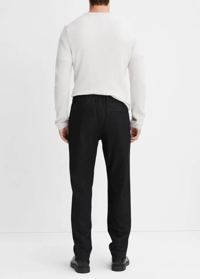 Vince Pants and Shorts Men Virgin WoolBlend Flannel Trouser Heather Black