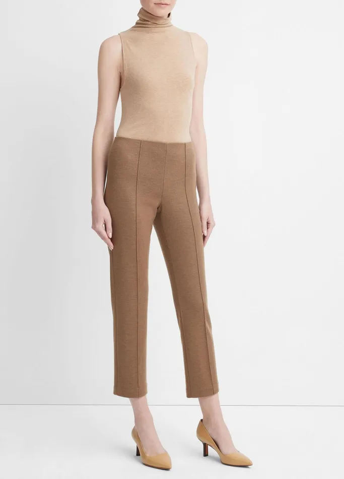 Vince Pants and Shorts Women Cozy WoolBlend MidRise StitchFront Pant Ristretto