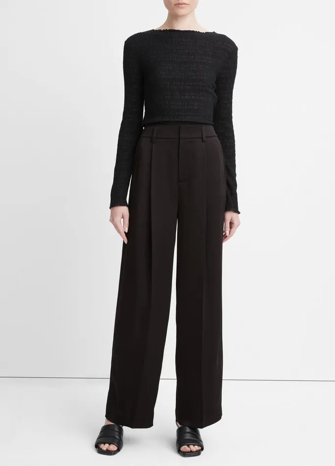 Vince Pants and Shorts Women Satin WideLeg Pant Black