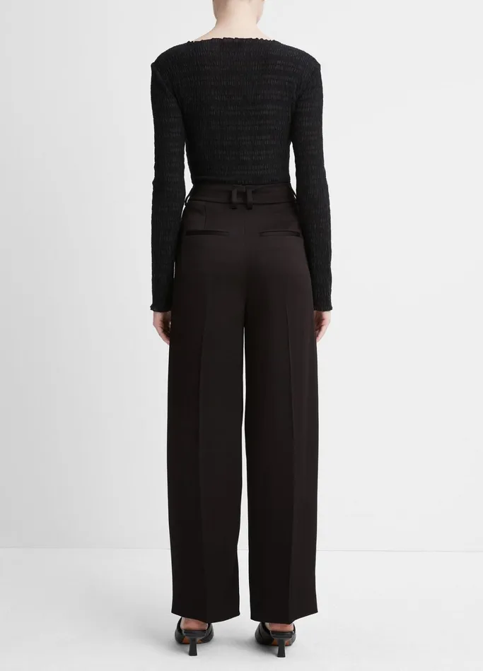 Vince Pants and Shorts Women Satin WideLeg Pant Black