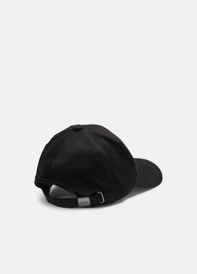 Vince Scarves Hats and Gloves Men Cashmere Baseball Cap Black