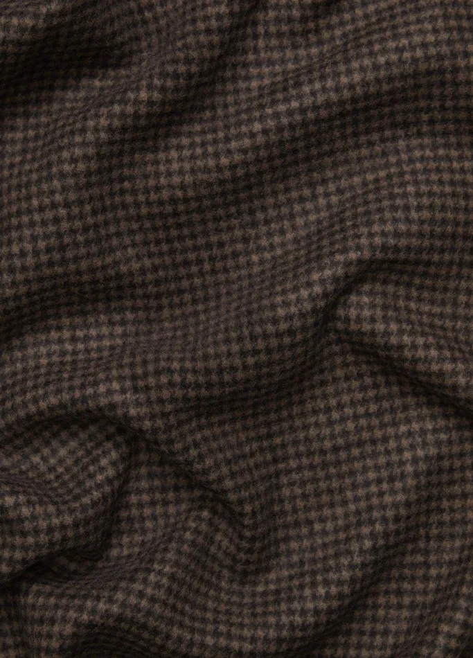 Vince Scarves Hats and Gloves Women Houndstooth Wool And Cashmere DoubleFace Scarf Blackcamel