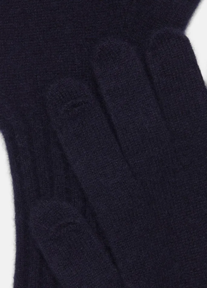 Vince Scarves Hats and Gloves Women Plush Cashmere Knit Glove Coastal Blue