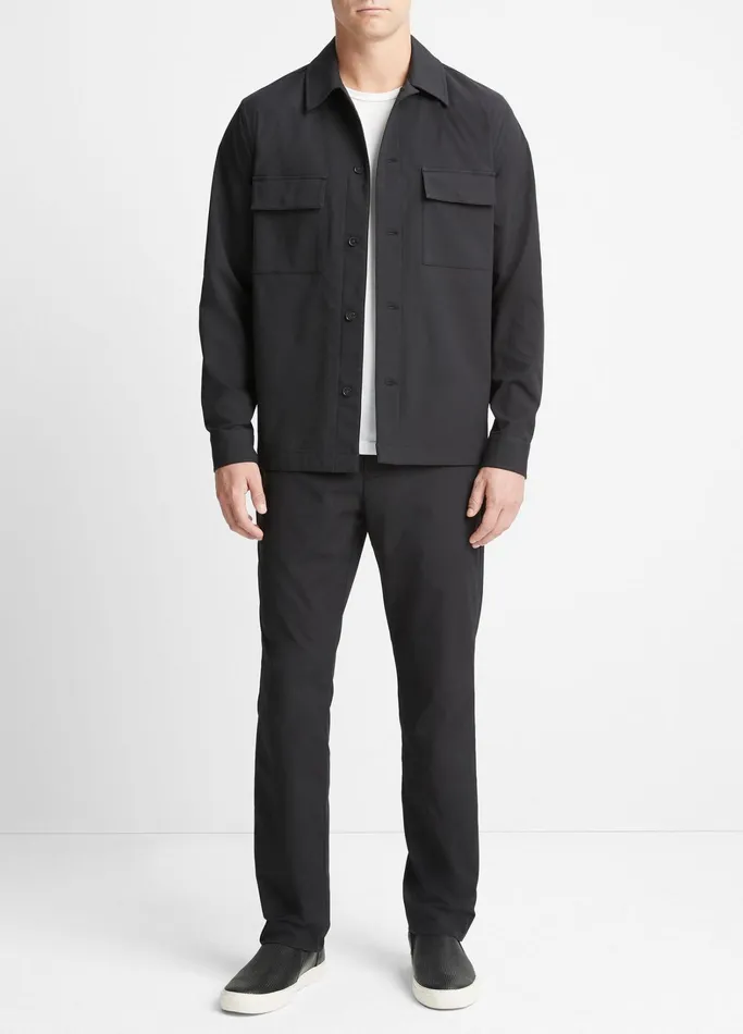 Vince Shirts Men TechDobby Shirt Jacket Black