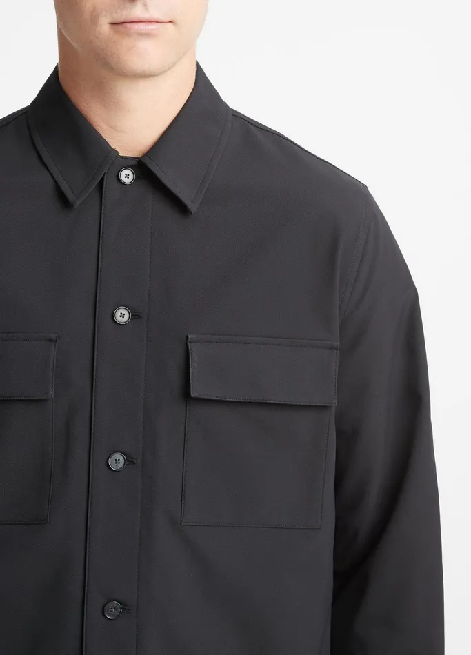 Vince Shirts Men TechDobby Shirt Jacket Black